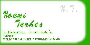 noemi terhes business card